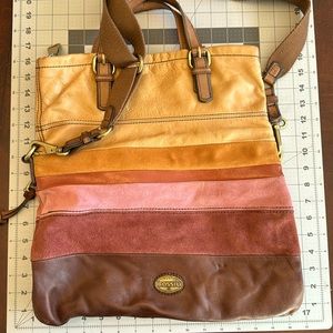 Fossil Hobo Handbag Fold Over Purse
